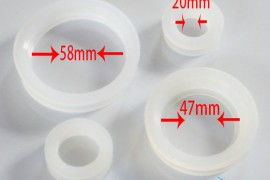 太阳能防水圈真空玻璃管47/58/20mm集加热管硅胶密封皮垫圈通用型